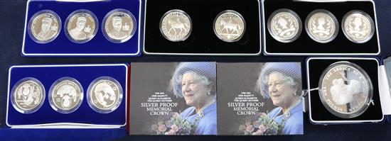 Royal Mint silver proof Royal family commemorative coins -
